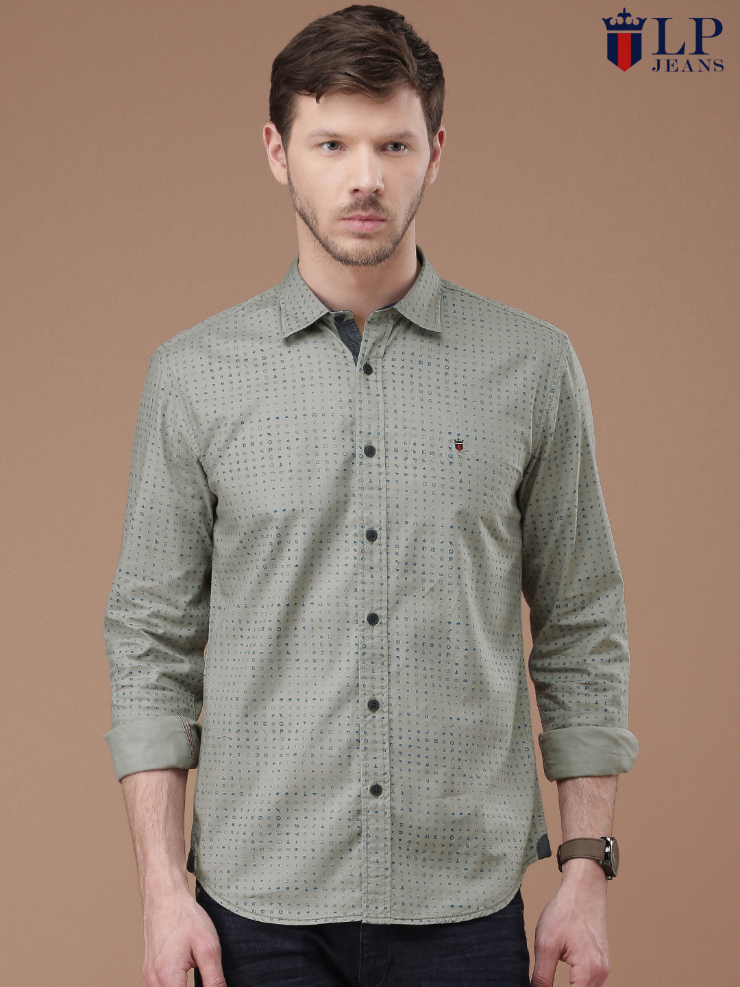 Buy Louis Philippe Jeans Men Grey Union 