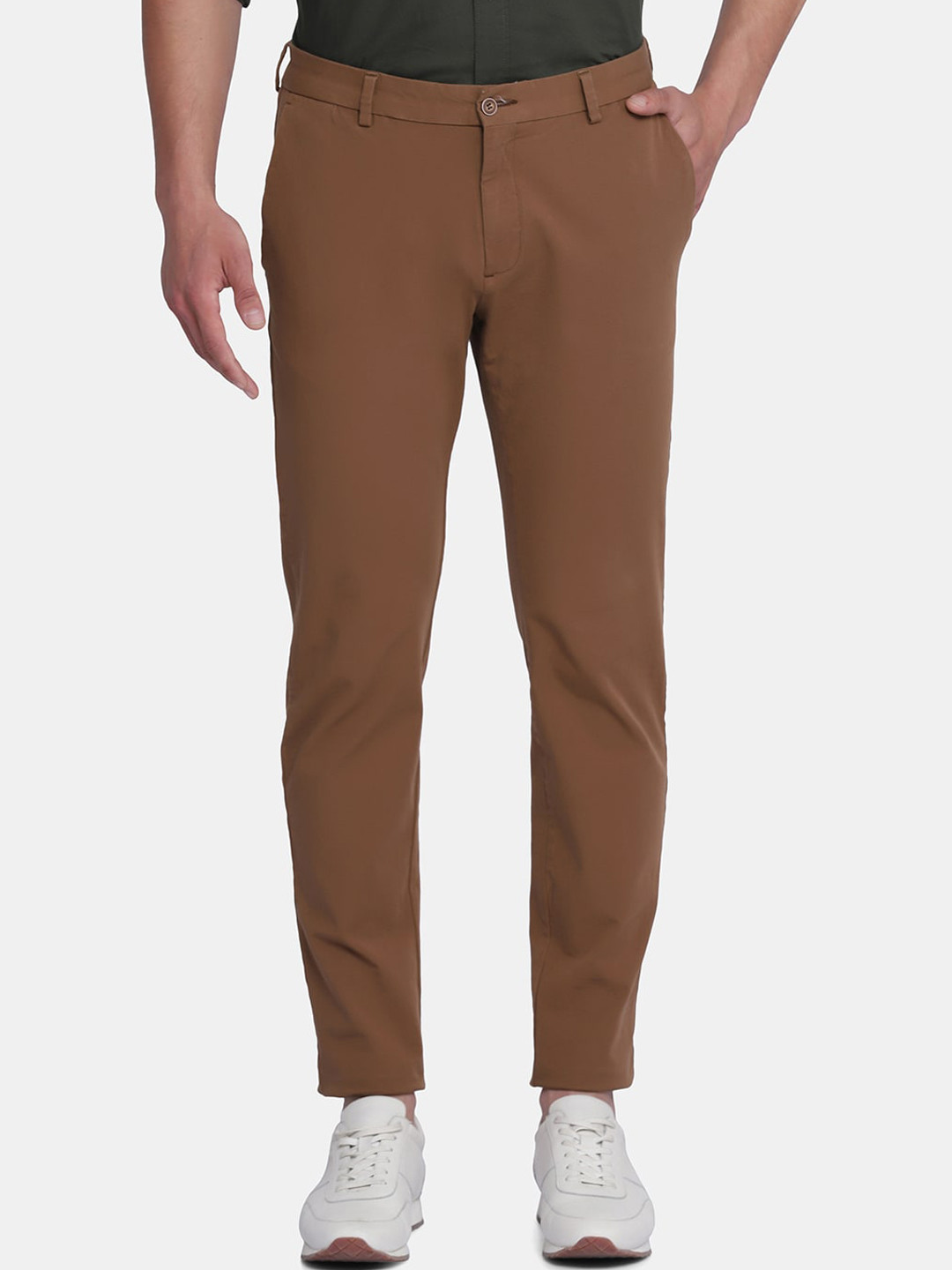 Blackberrys Men Brown Phoenix Skinny Fit Trousers