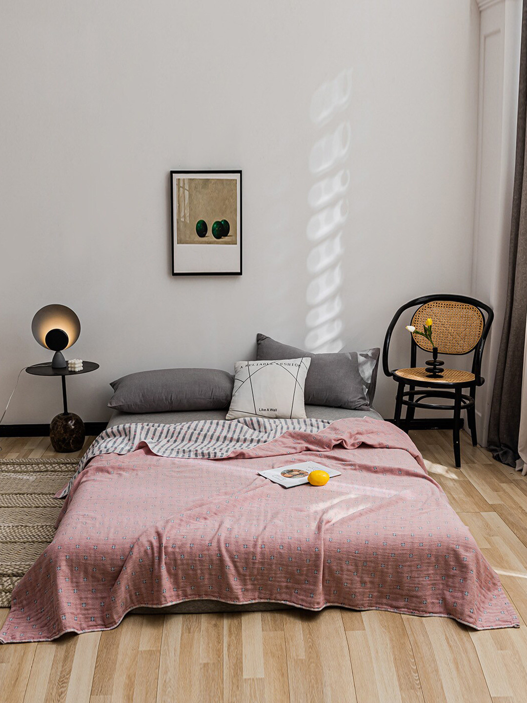 JC HOME Pink Summer 800 GSM Double Bed Blanket