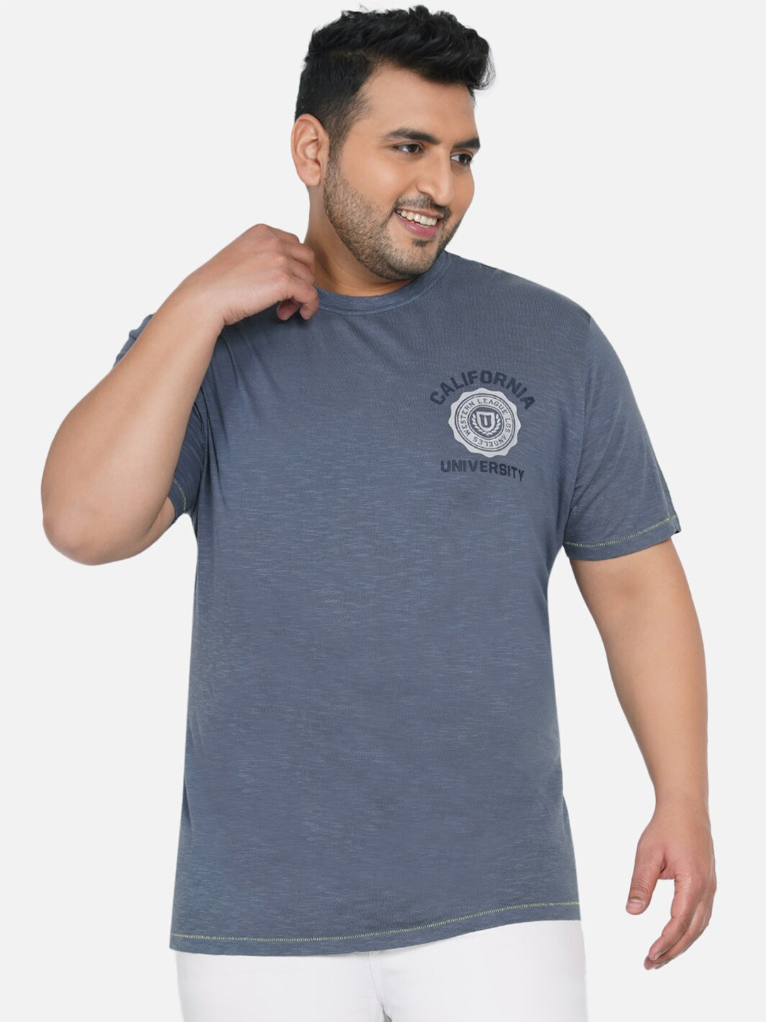 Santonio Men Blue Sports T-shirt