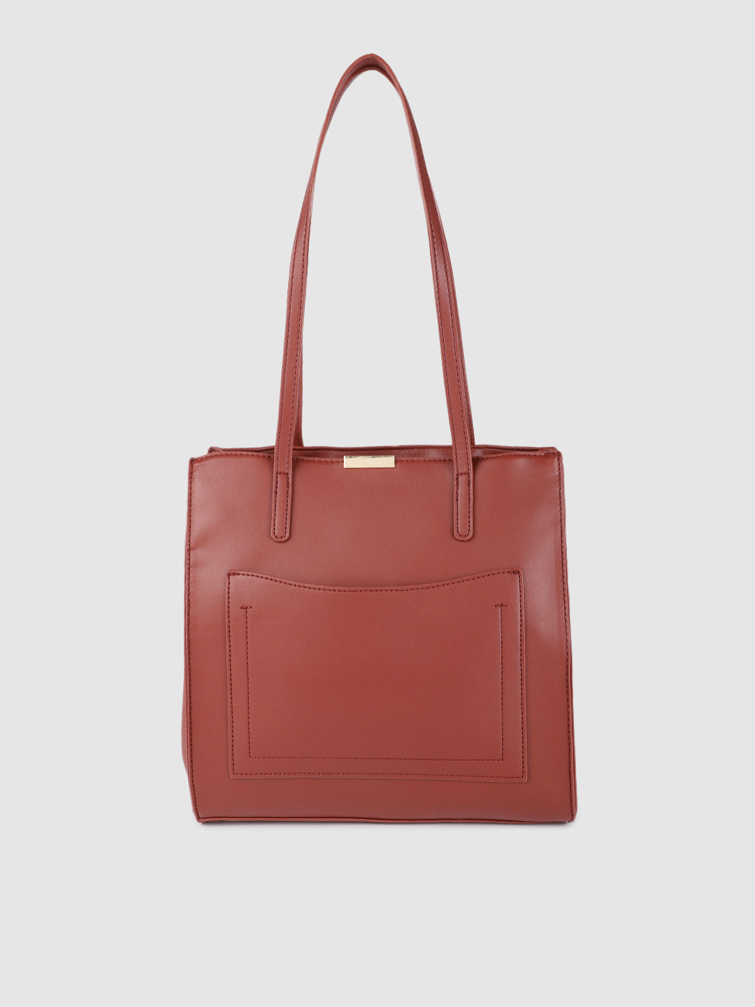 Caprese Brown Structured Shoulder Bag
