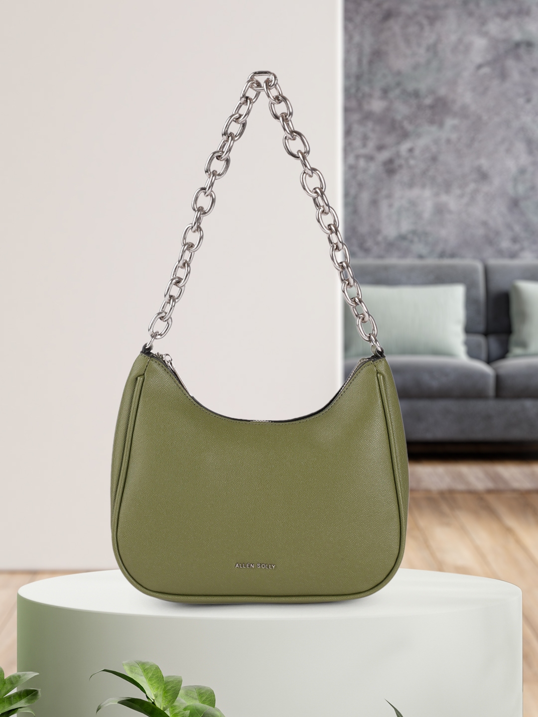 Allen solly olive green handbag sale