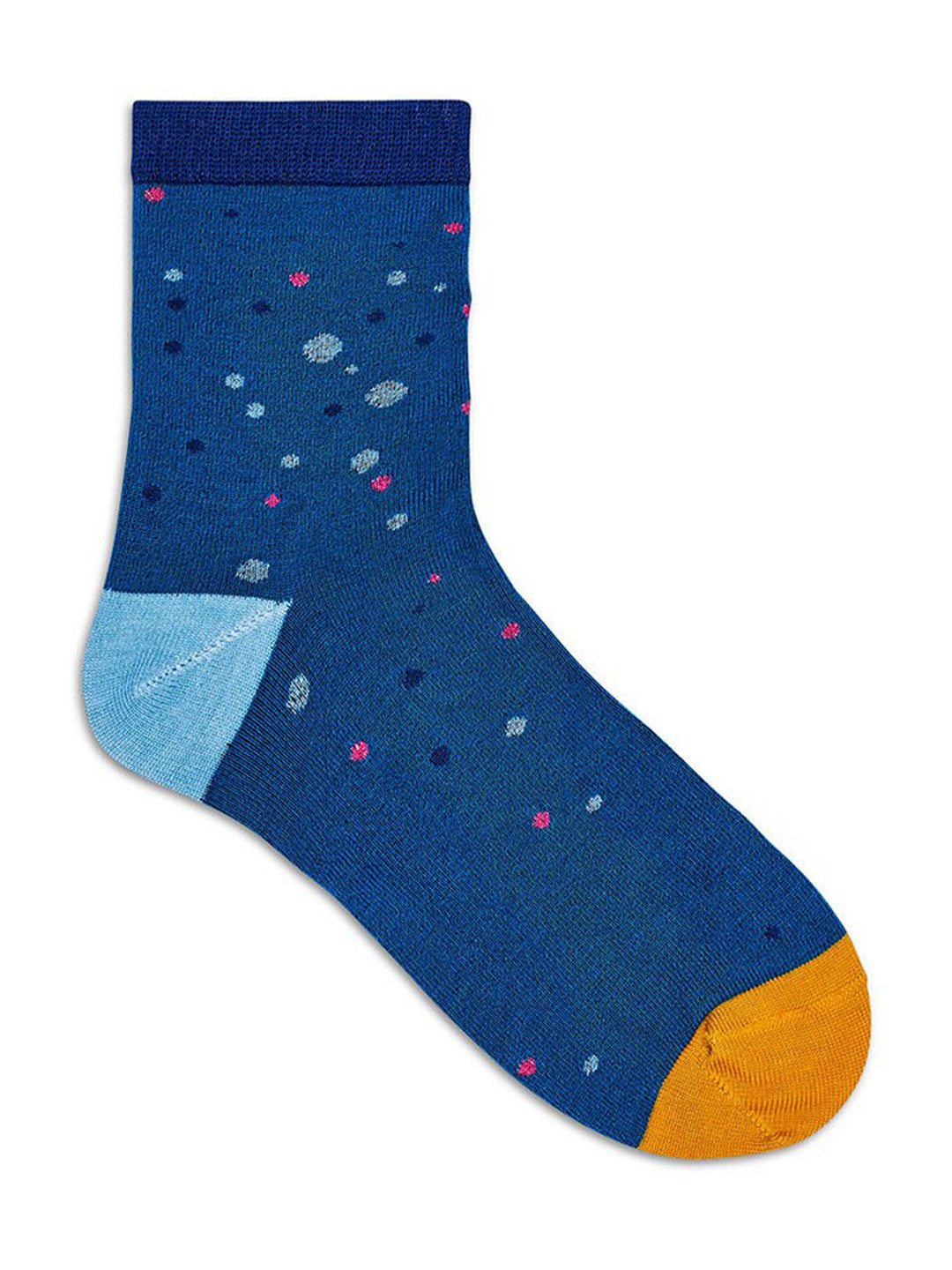 Happy Socks Women Blue Patterned Cotton Ankle-length Socks