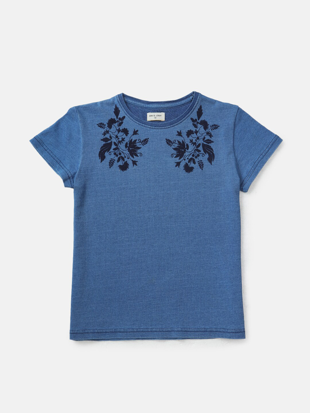 Gini and Jony Blue Floral Print Top