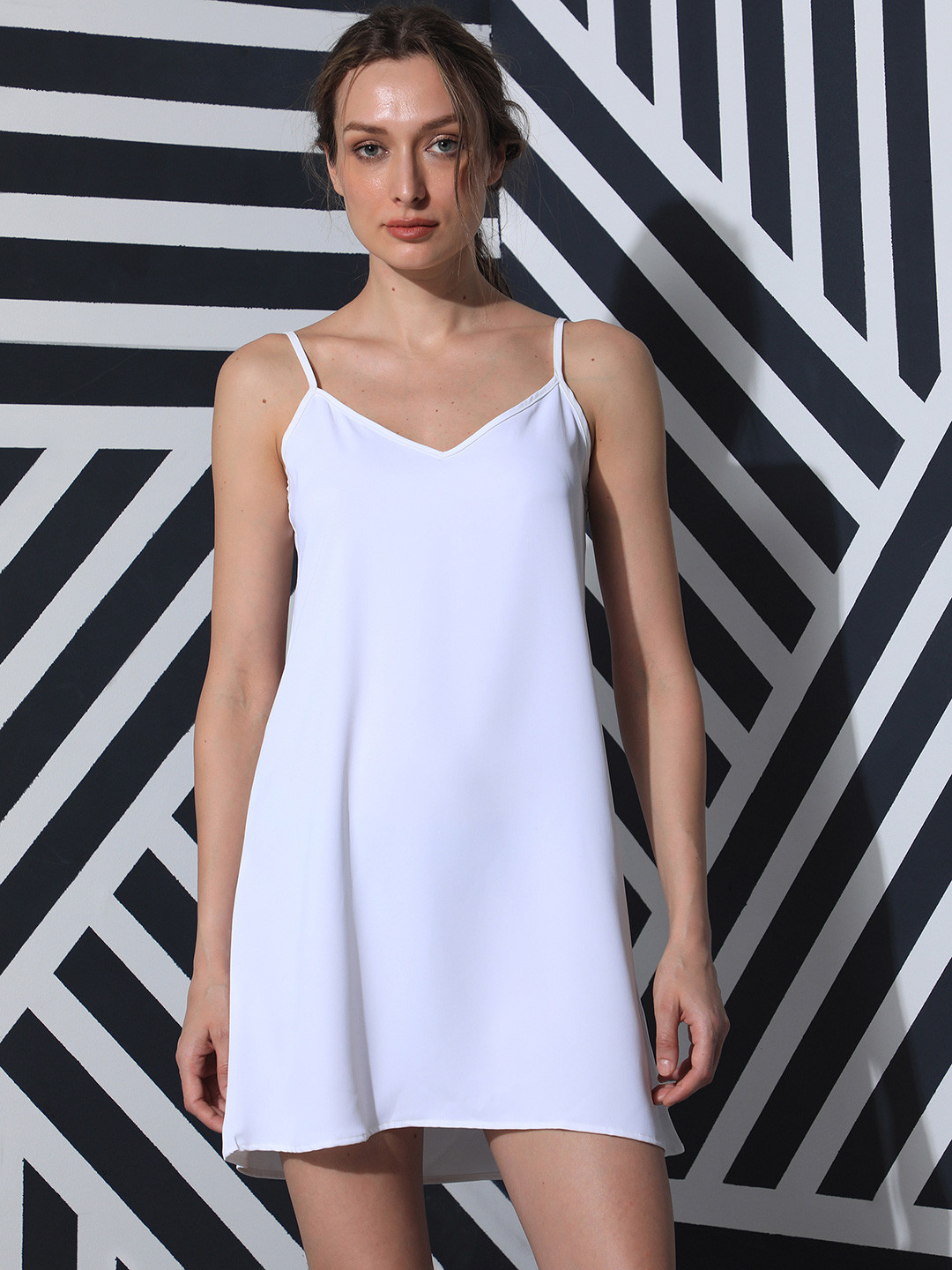 RAREISM Women Off White Plain Regular Fit Inner Wear