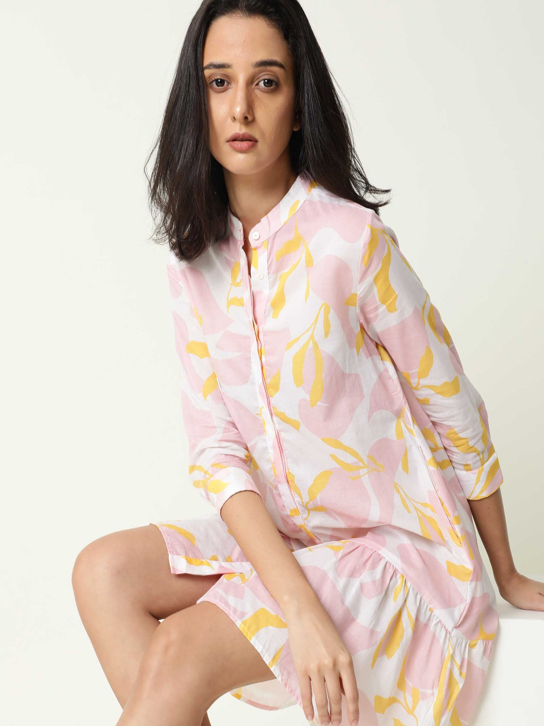 RAREISM Pink Shirt Dress