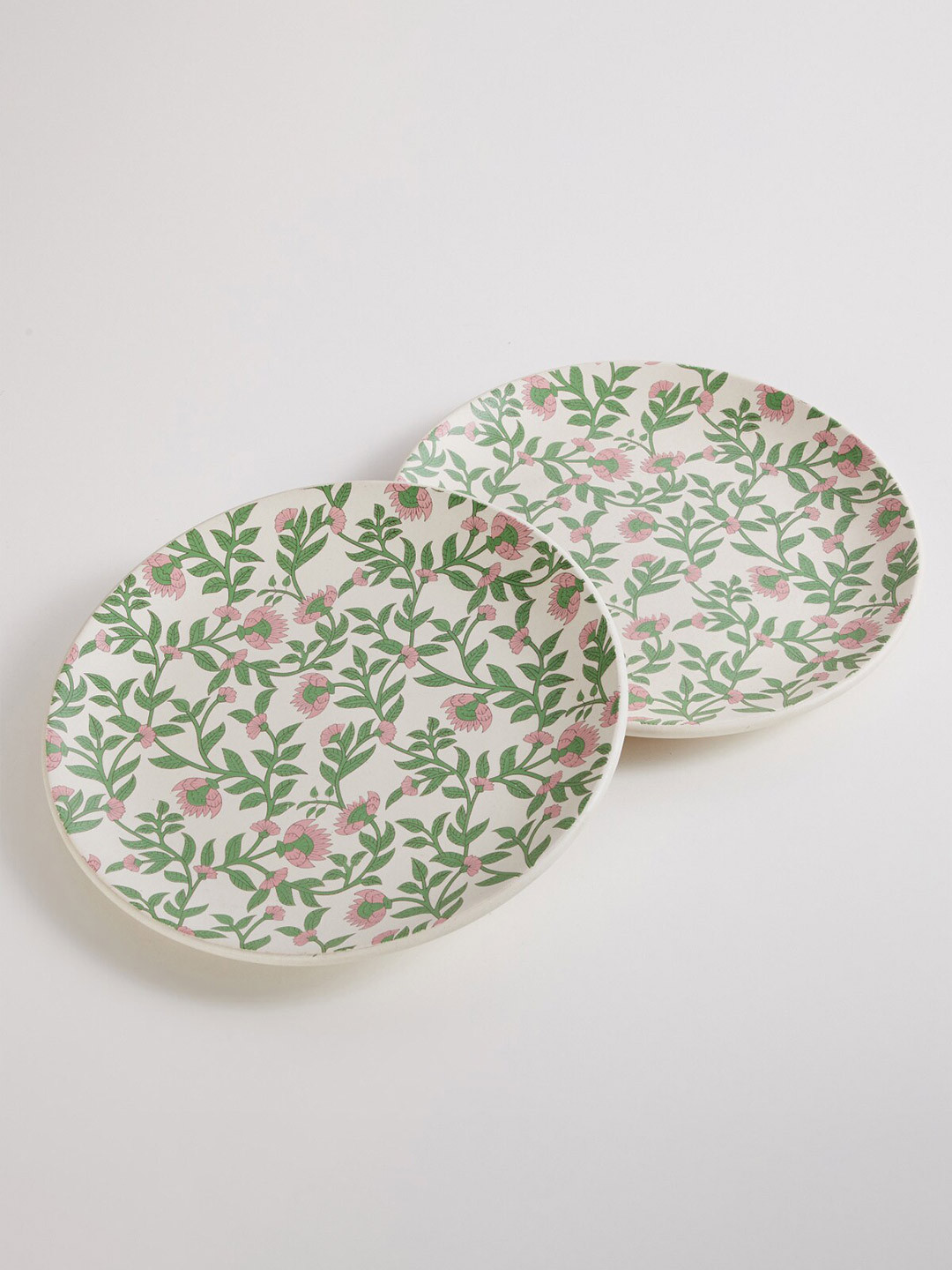 Home Centre Set Of 2 Stoneware Glossy Plates