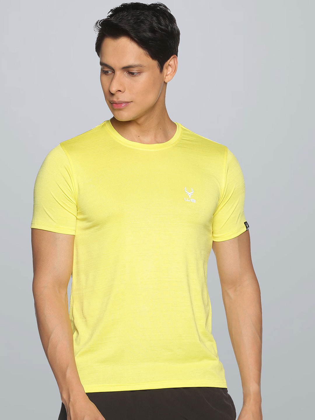 Wildbrocket Men Yellow Slim Fit T-shirt