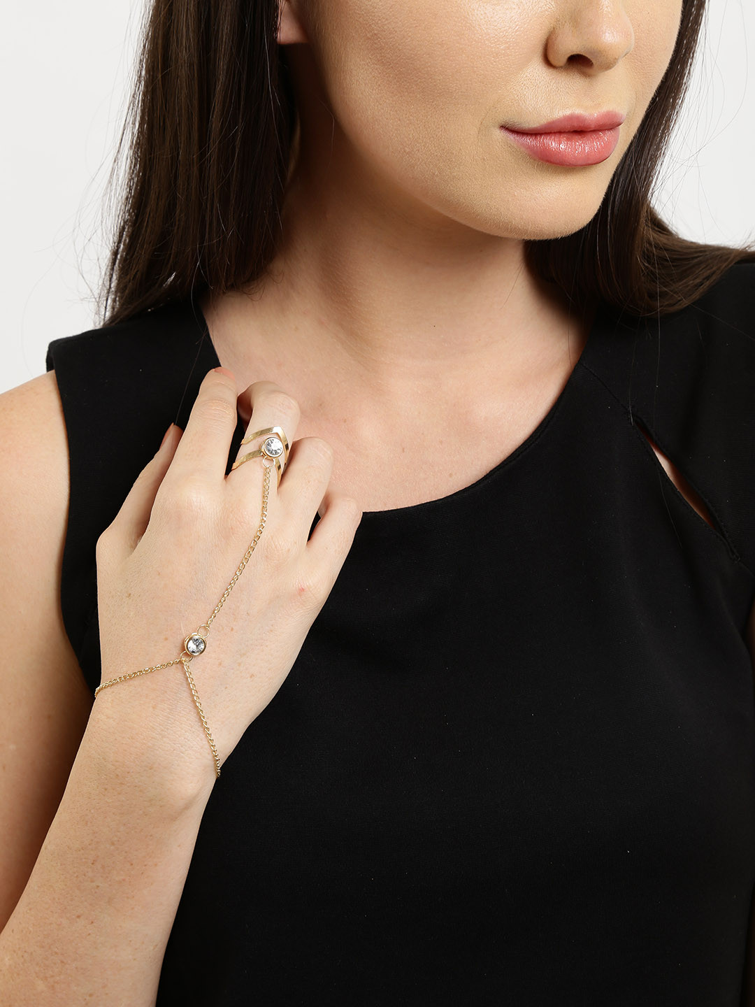 OOMPH Gold-Toned Ring Bracelet