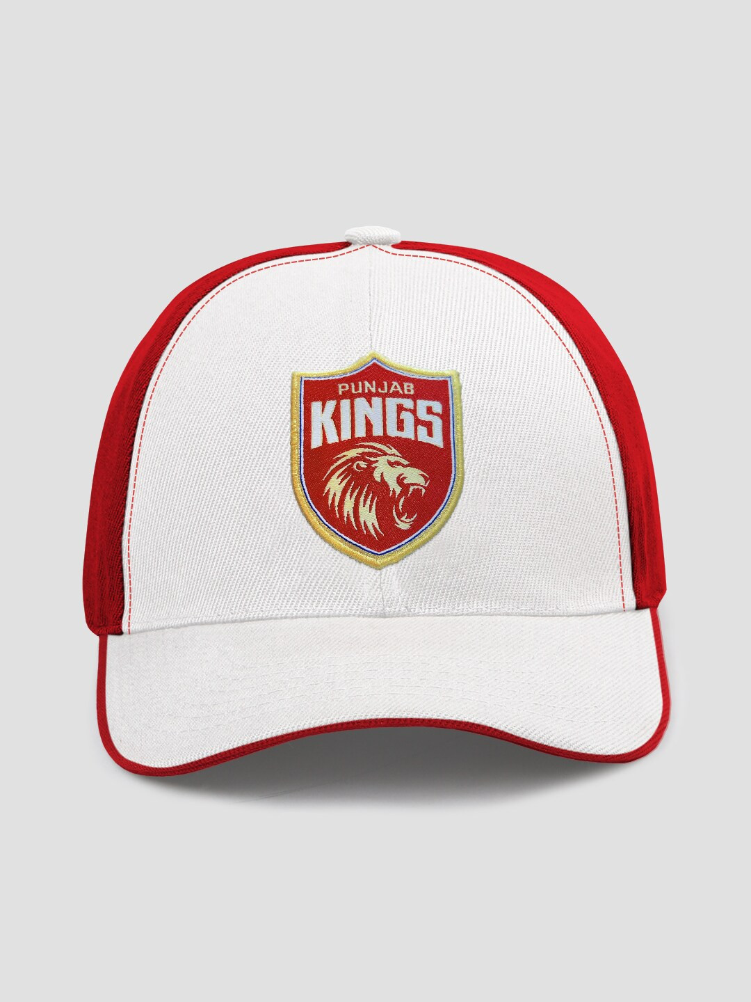 The Souled Store Unisex White & Red Printed Baseball Cap