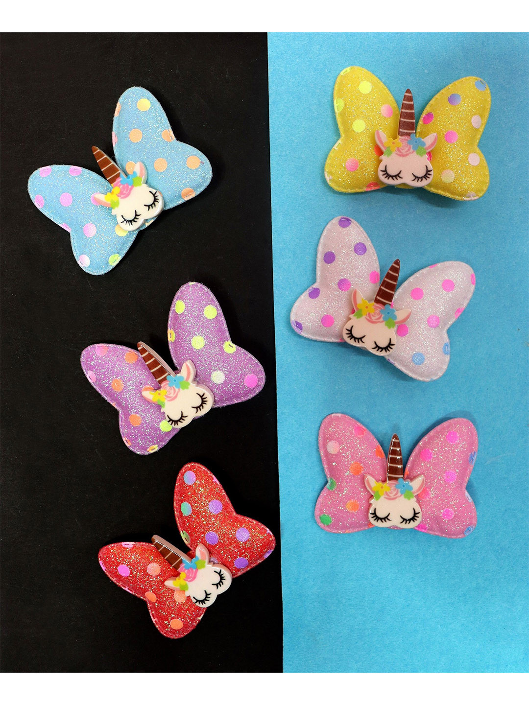 VAGHBHATT Girls Set of 6 Alligator Hair Clip