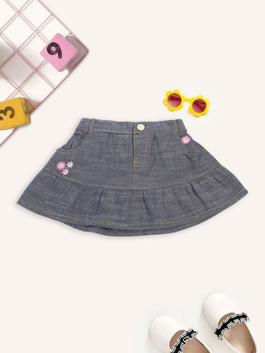 Mee Mee Girls Blue Denim Skirt