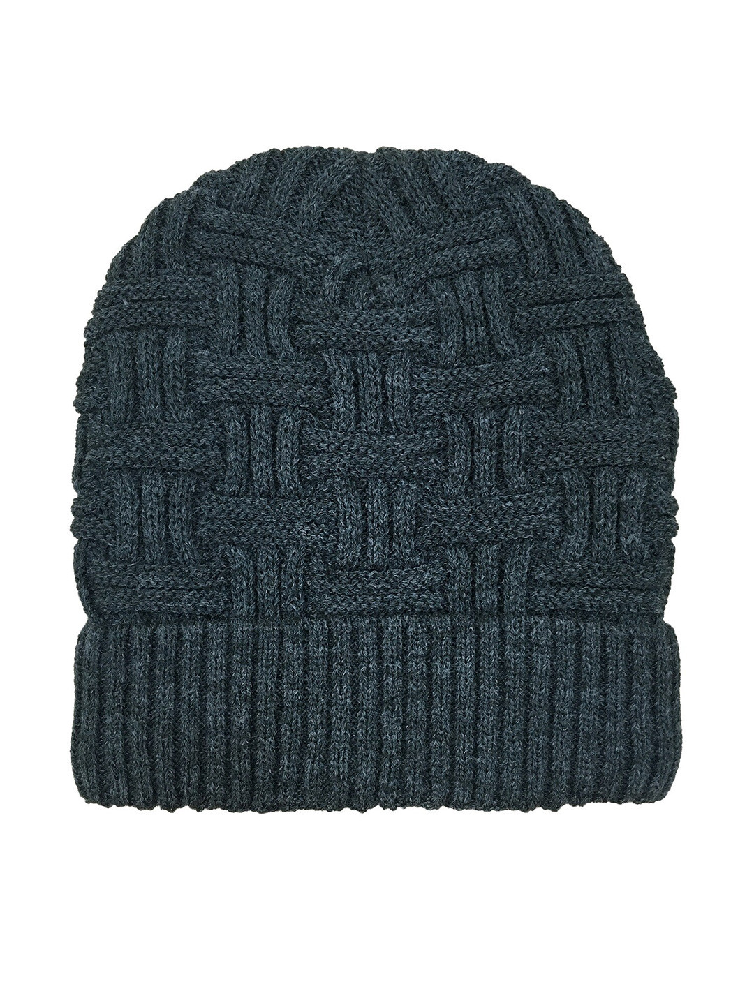 Gajraj Unisex Grey Melange Woollen Beanie