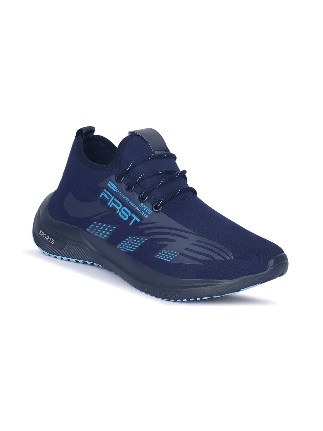 WIN9 Men Blue Mesh Walking Shoes
