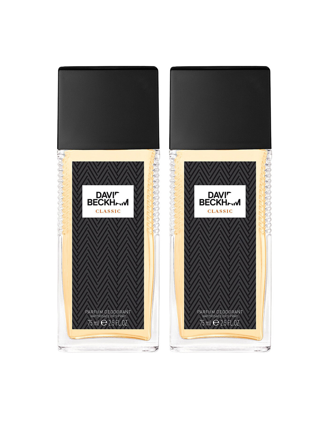 DAVID BECKHAM Men Set of 2 Classic Deodorant Parfum - 75 ml Each