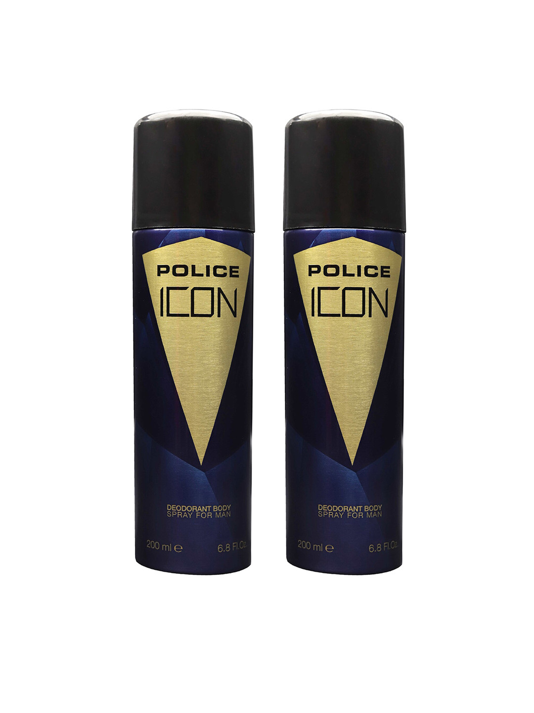 Police Men Set of 2 Icon Deodorant Body Spray - 200 ml Each