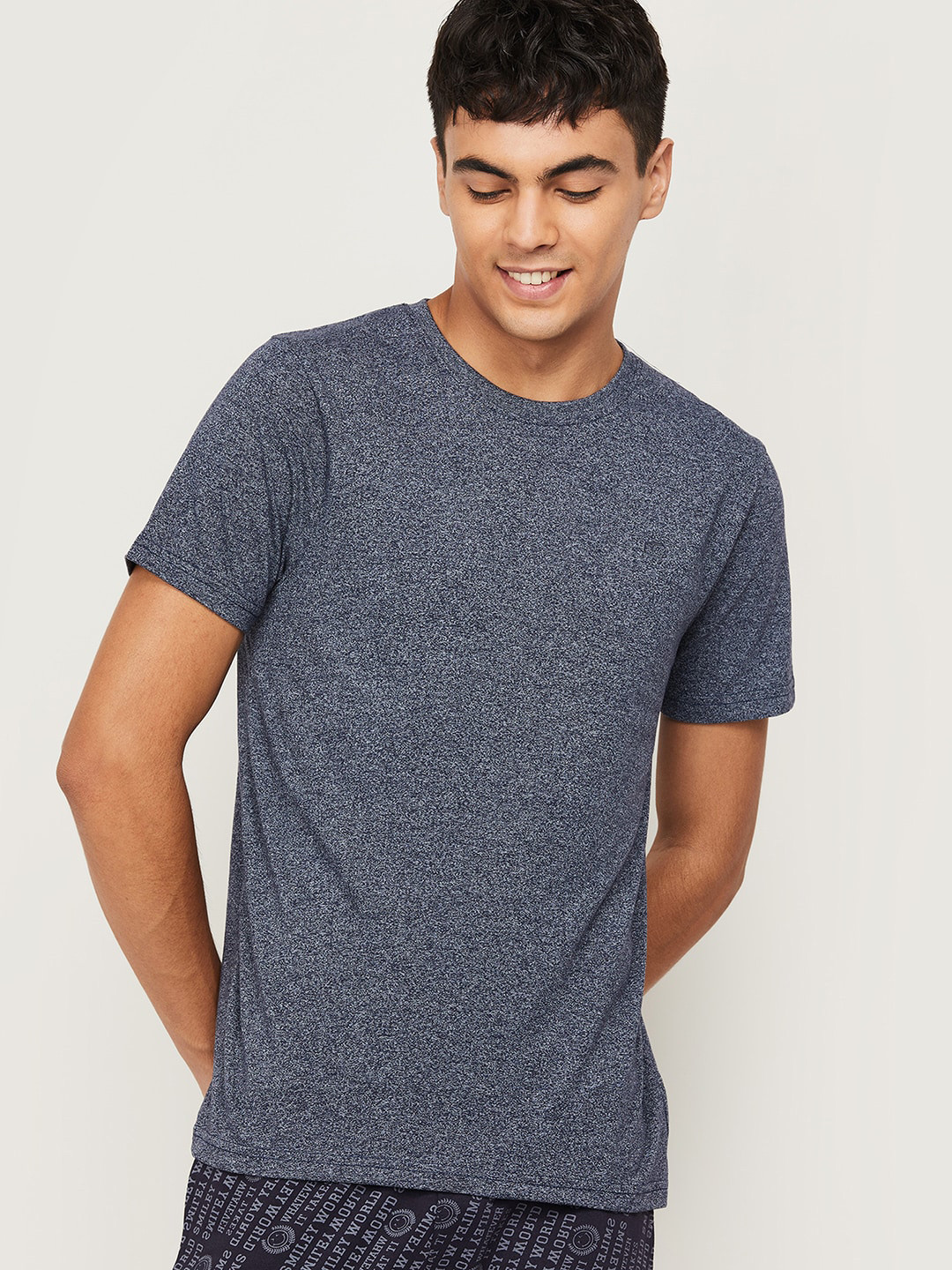 Fame Forever by Lifestyle Men Navy Blue T-shirt