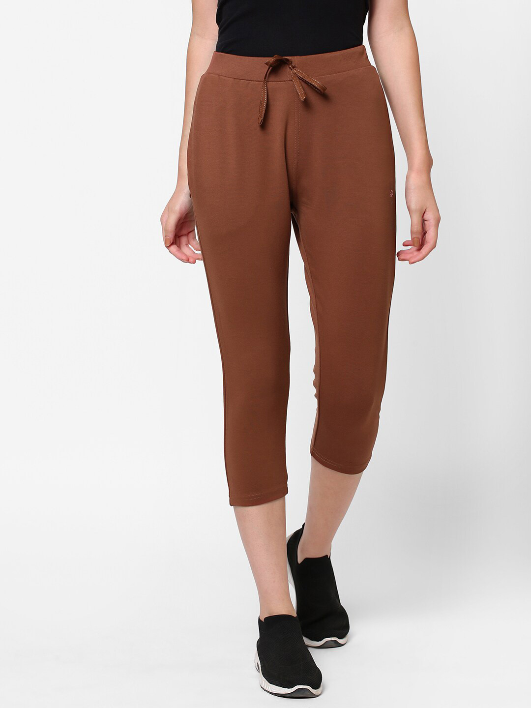 Sweet Dreams Brown Slim Fit Capris