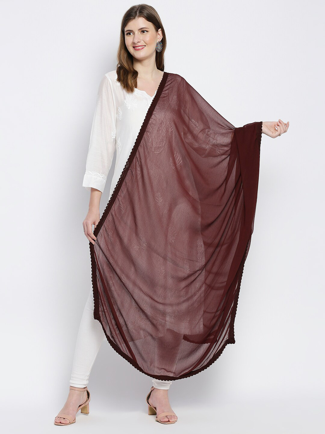 Dupatta Bazaar Brown Dupatta