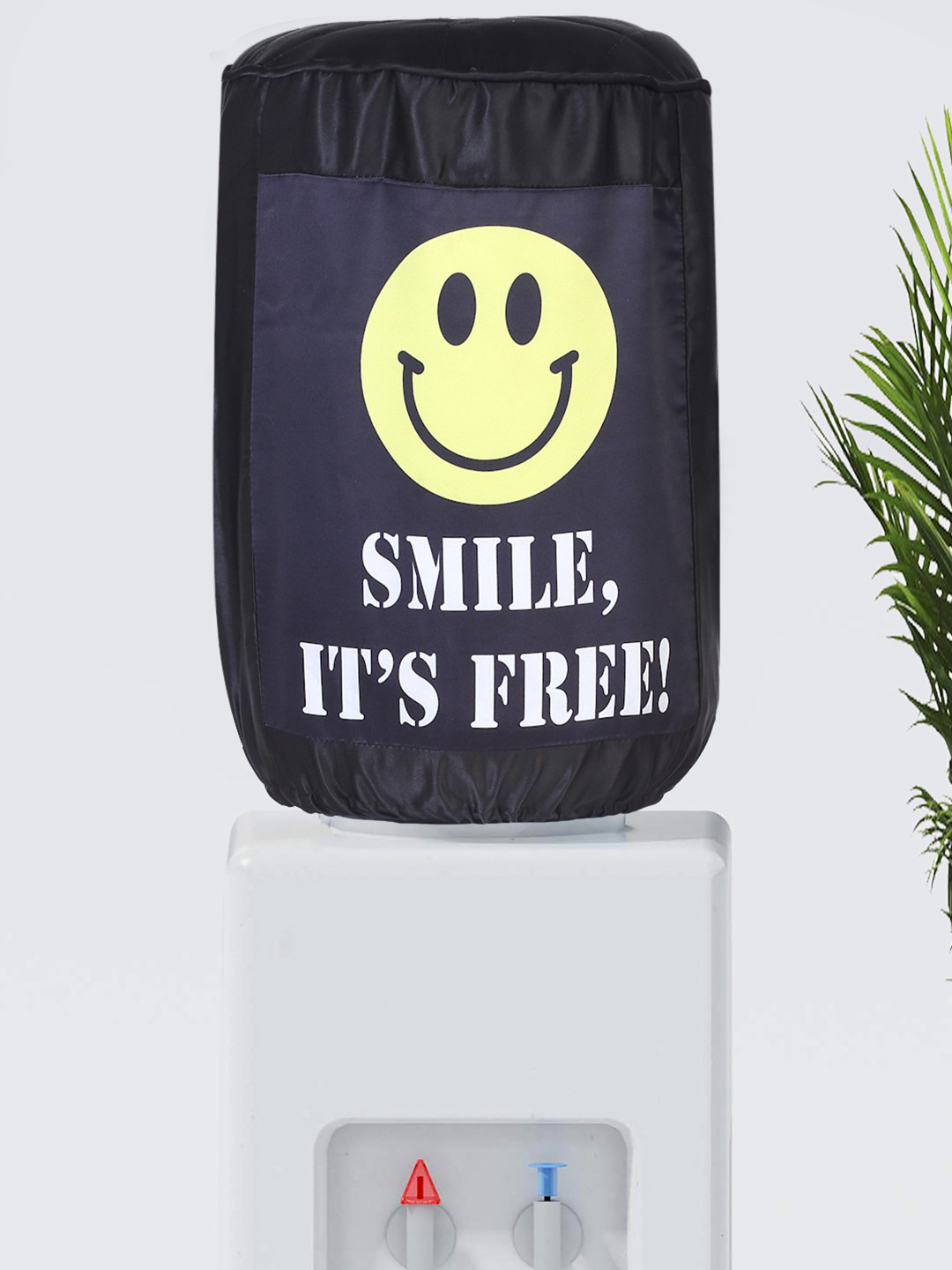 SWAYAM Black Smile Its Free Digitally Printed Water Dispenser Cover