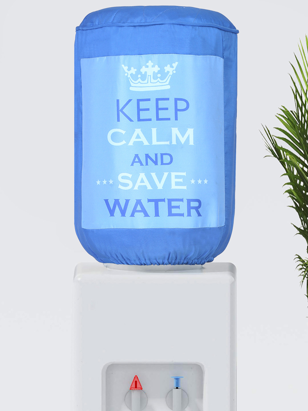 SWAYAM Bleu Keep Clam Digitally Printed Water Dispenser Cover
