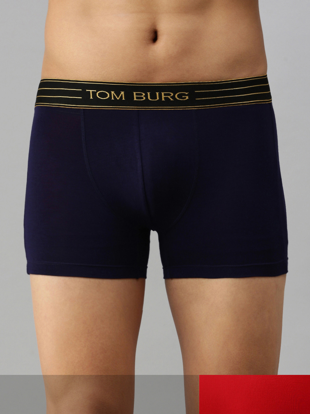 TOM BURG Men Pack Of 2 Solid Trunks 3042