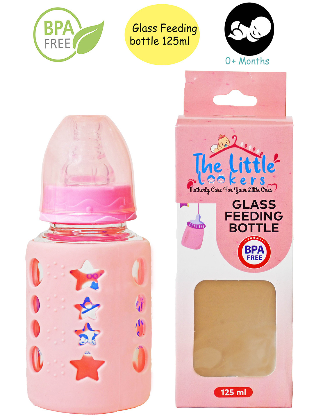 The Little Lookers Pink Feeding Bottle