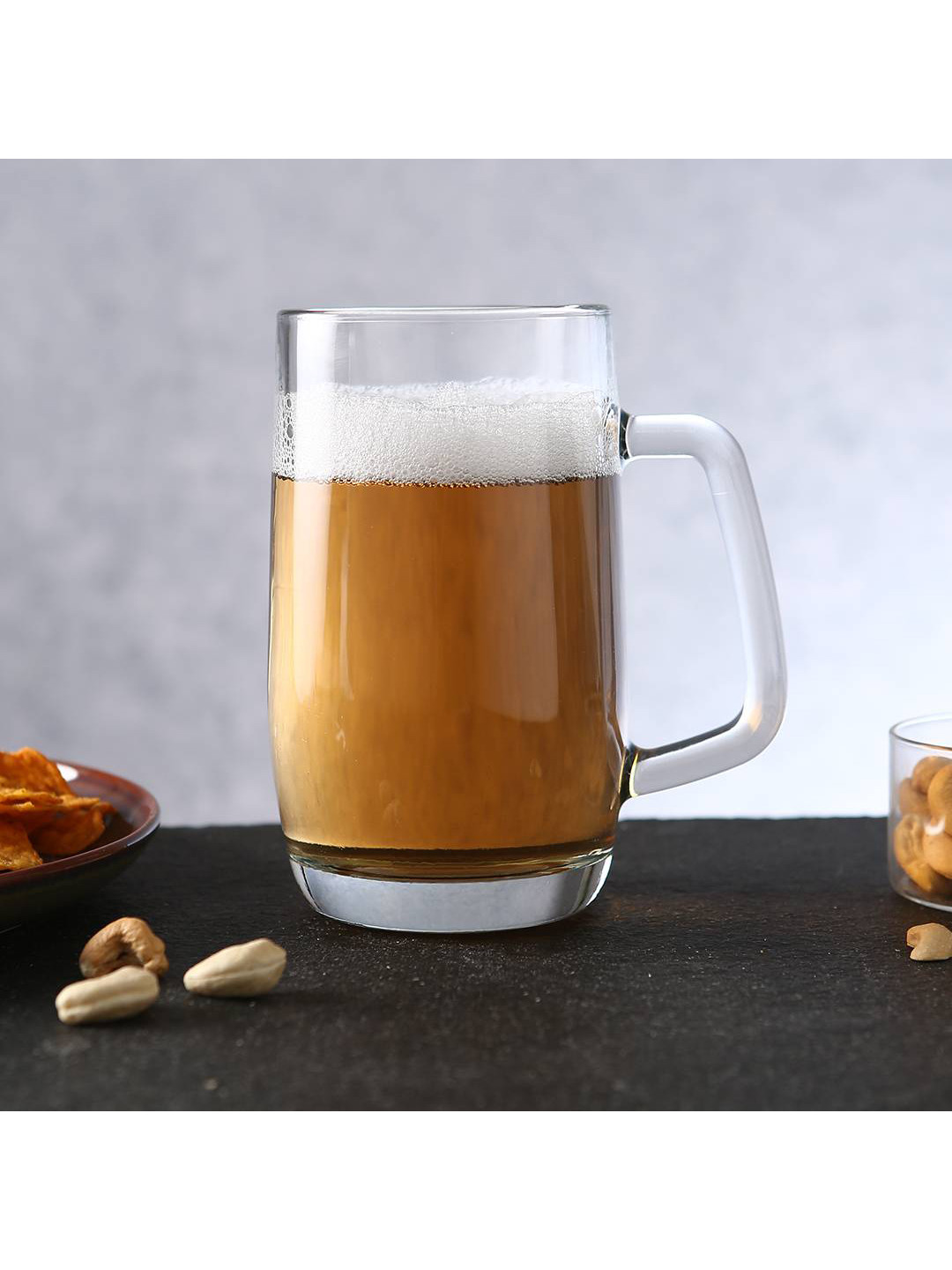 Wonderchef Set Of 2 Transparent Solid Modena Beer Mugs