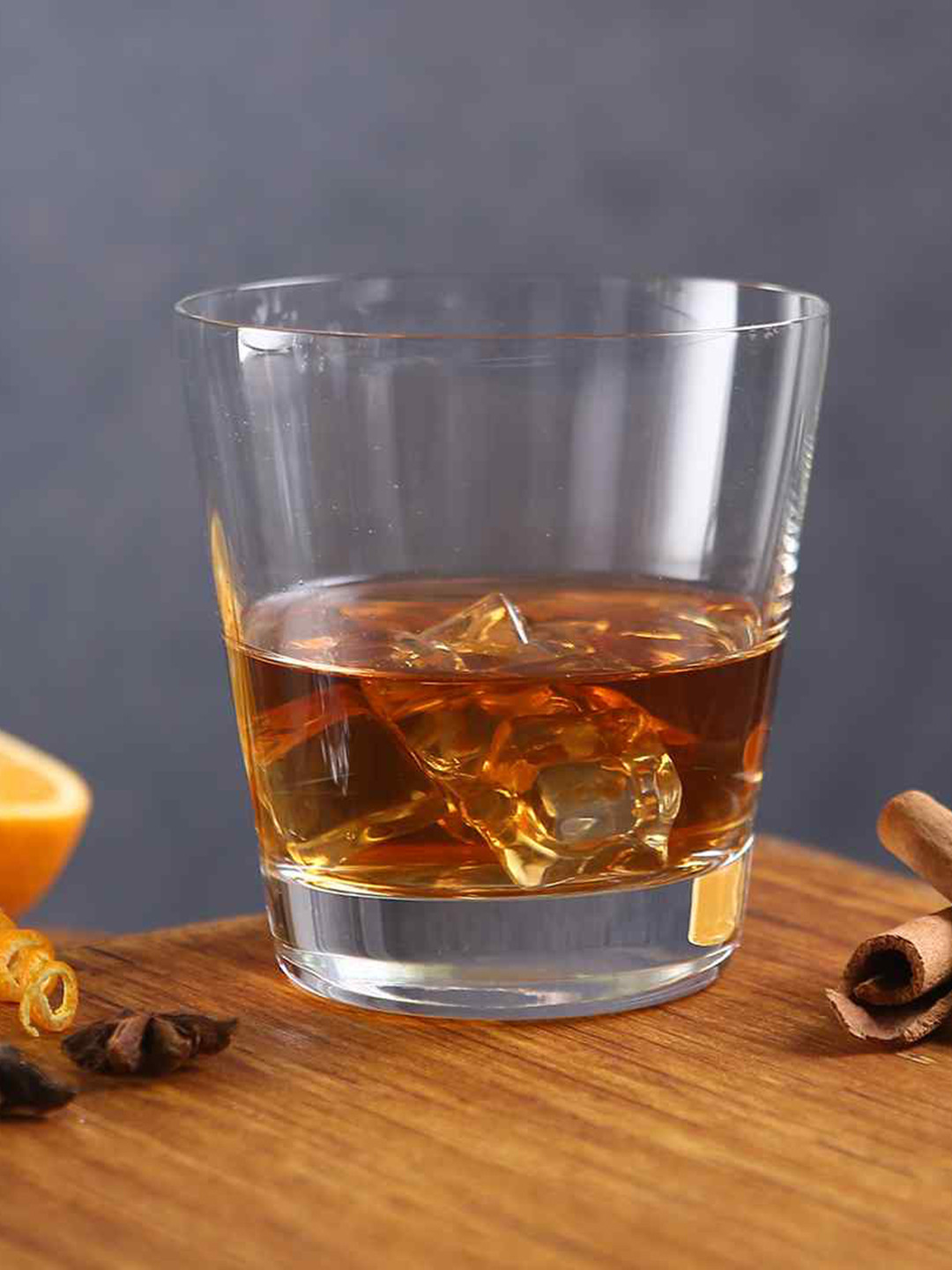 Wonderchef Set of 6 Transparent Solid Modena Glass Whiskey Glass