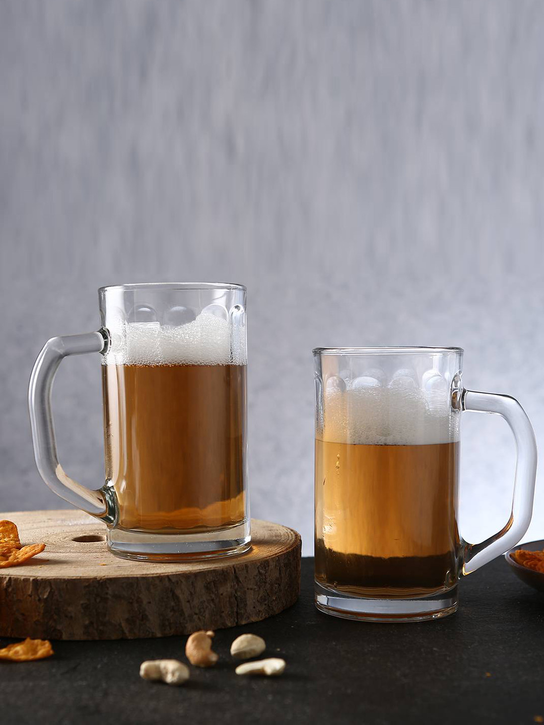 Wonderchef Set Of 2 Transparent Solid Modena Beer Glass