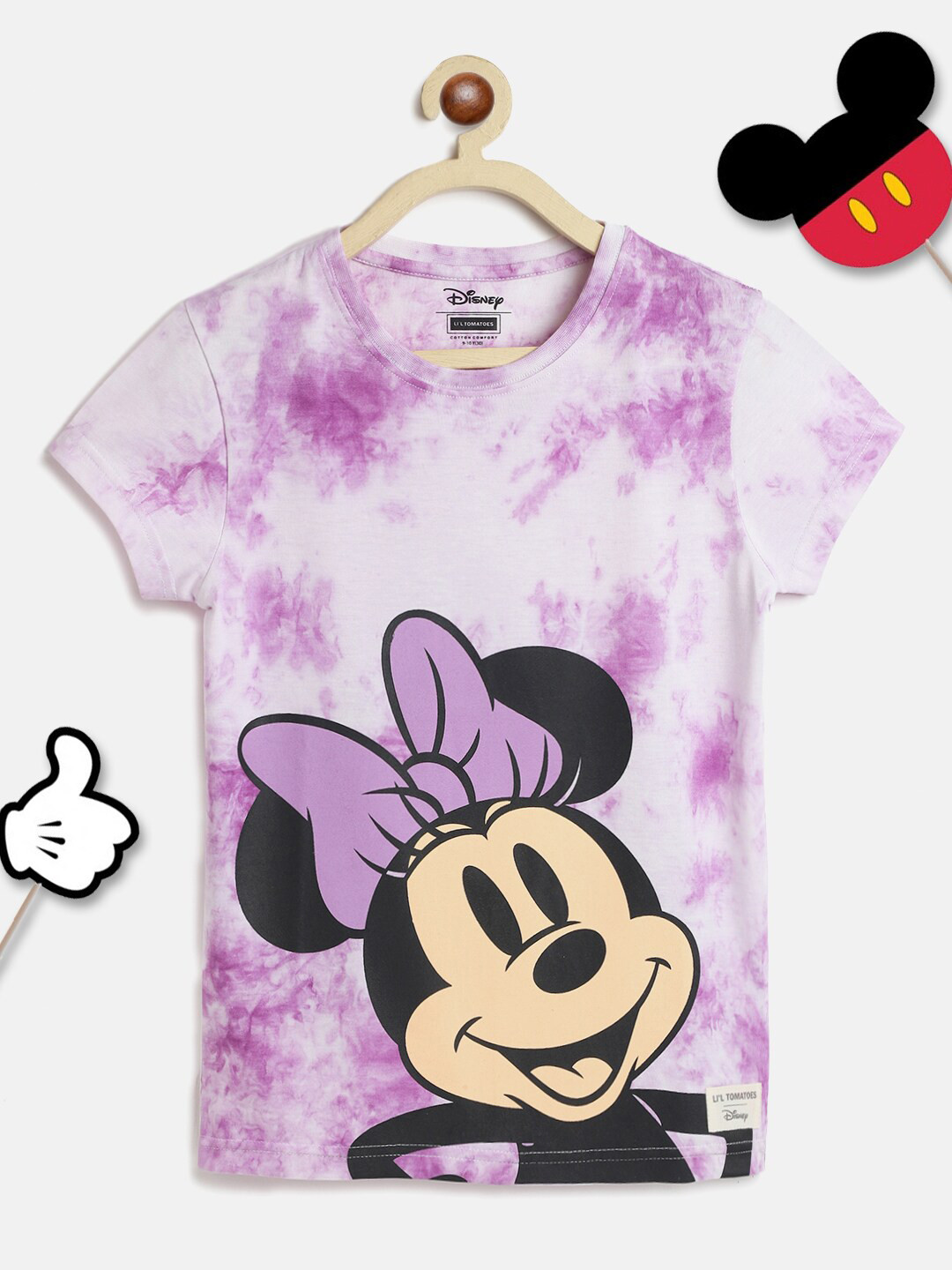 Lil Tomatoes Purple Minnie Mouse Printed Top
