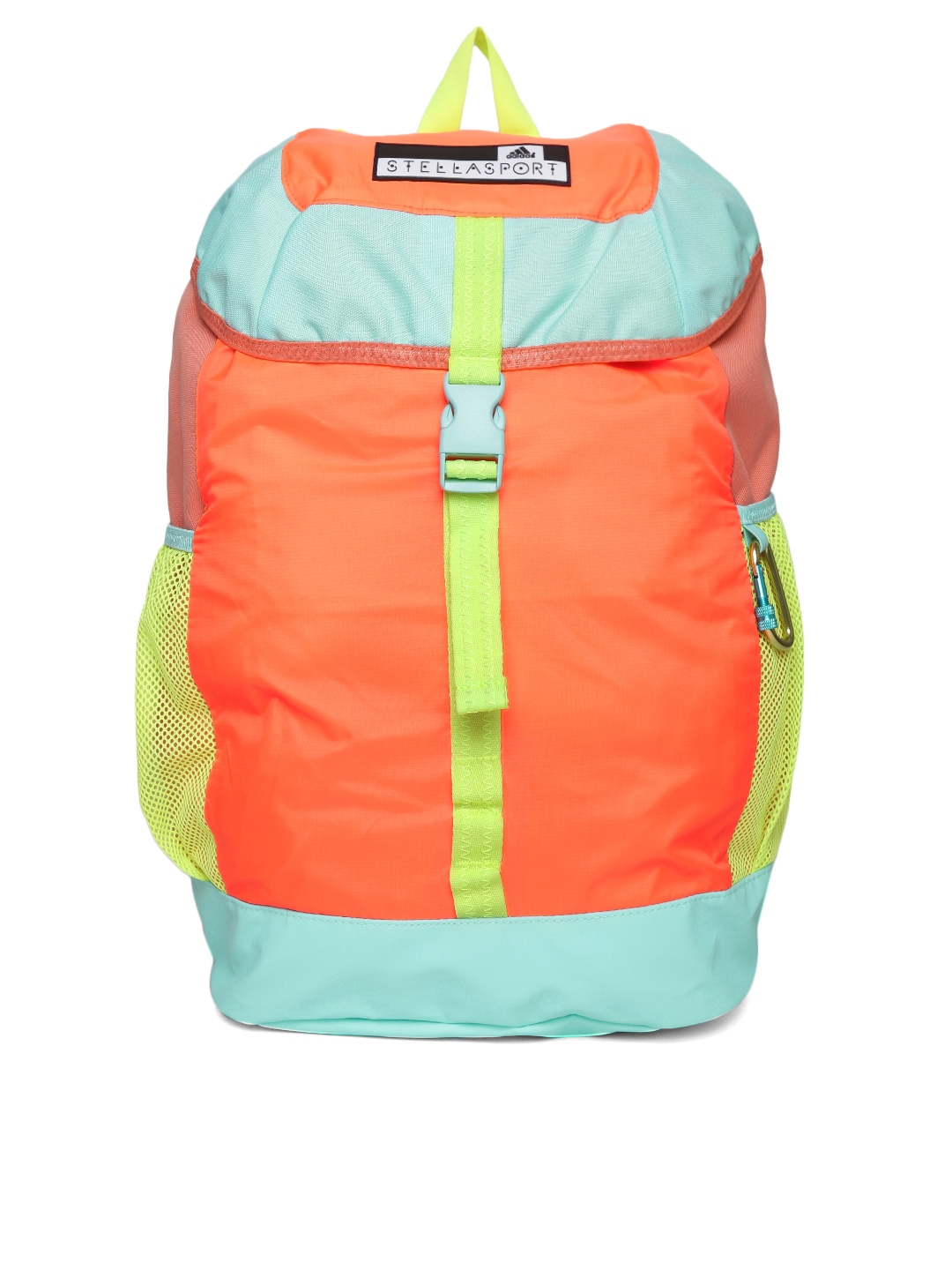 neon orange adidas backpack