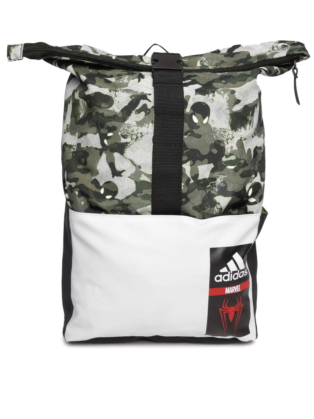 Buy ADIDAS Marvel Kids Olive Green SM Camouflage Print Foldable Backpack -  Backpacks for Unisex Kids 1808957 | Myntra