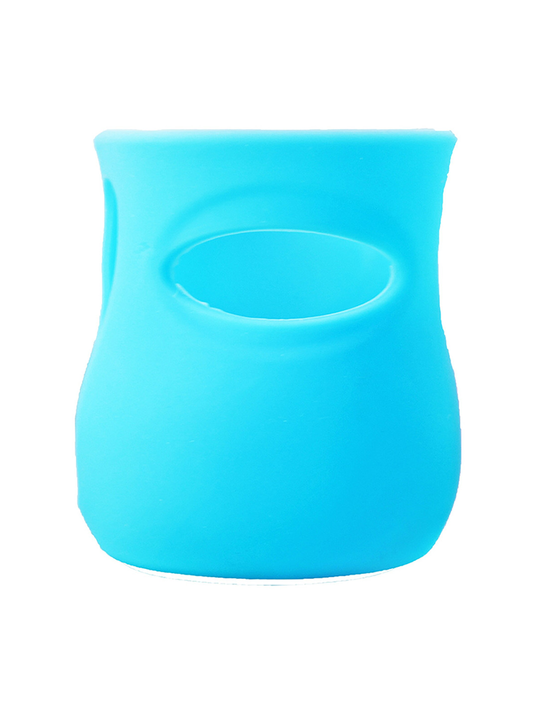 The Little Lookers Blue Feeding Bottle Silicone Cover for Wide Neck 125ml