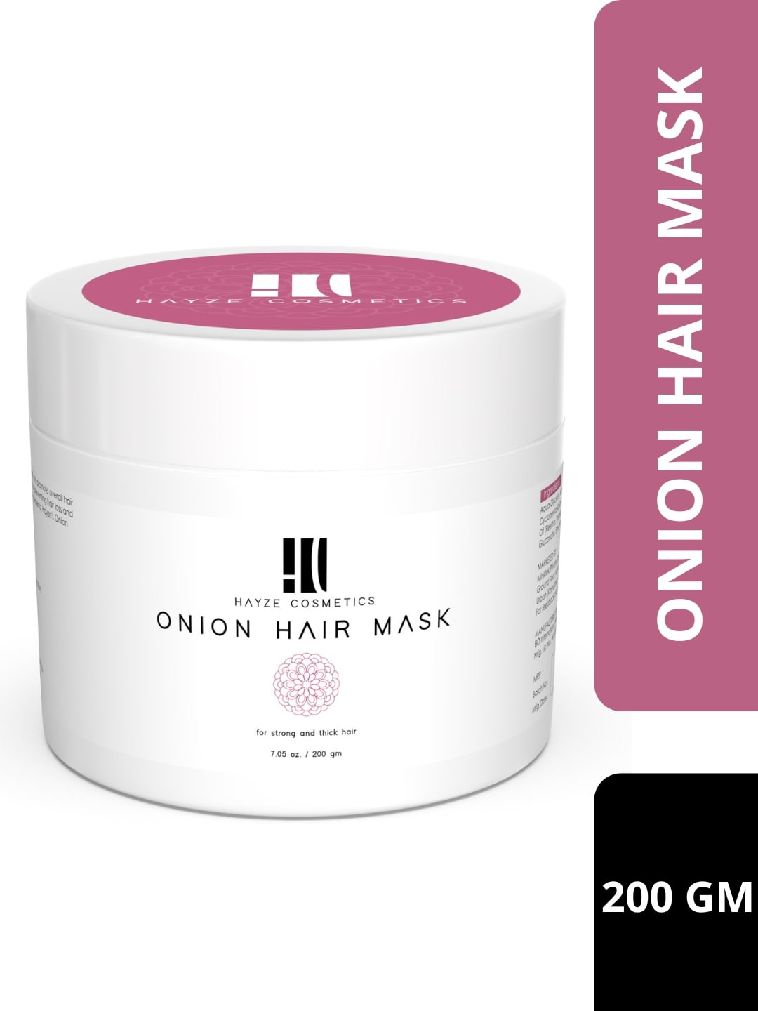 HAYZE COSMETICS Onion Hair Mask for Strong & Thick Hair - 200g