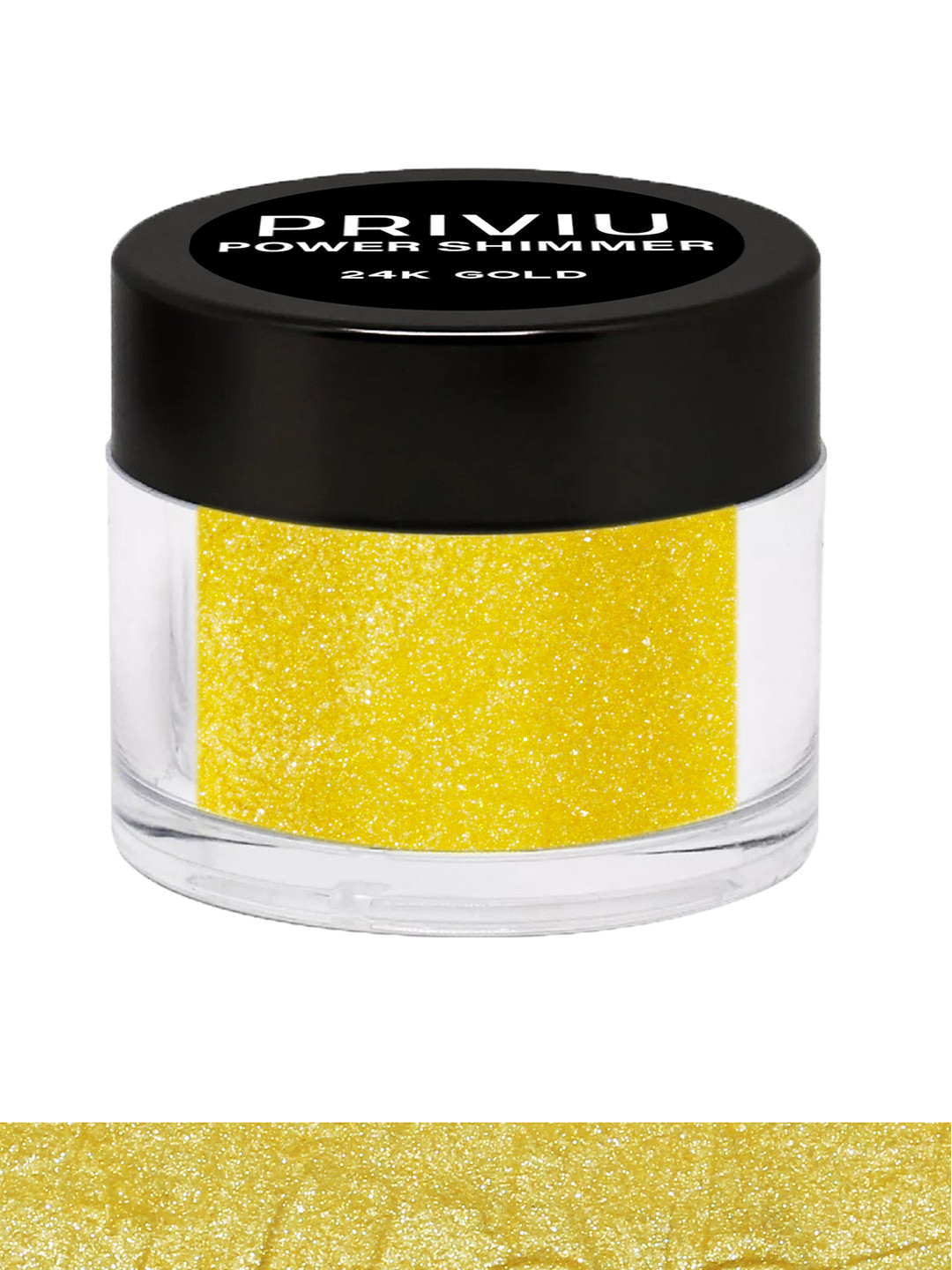 PRIVIU Gold Eyes & Face Makeup Full Coverage Illuminator Highlighter Power Shimmer