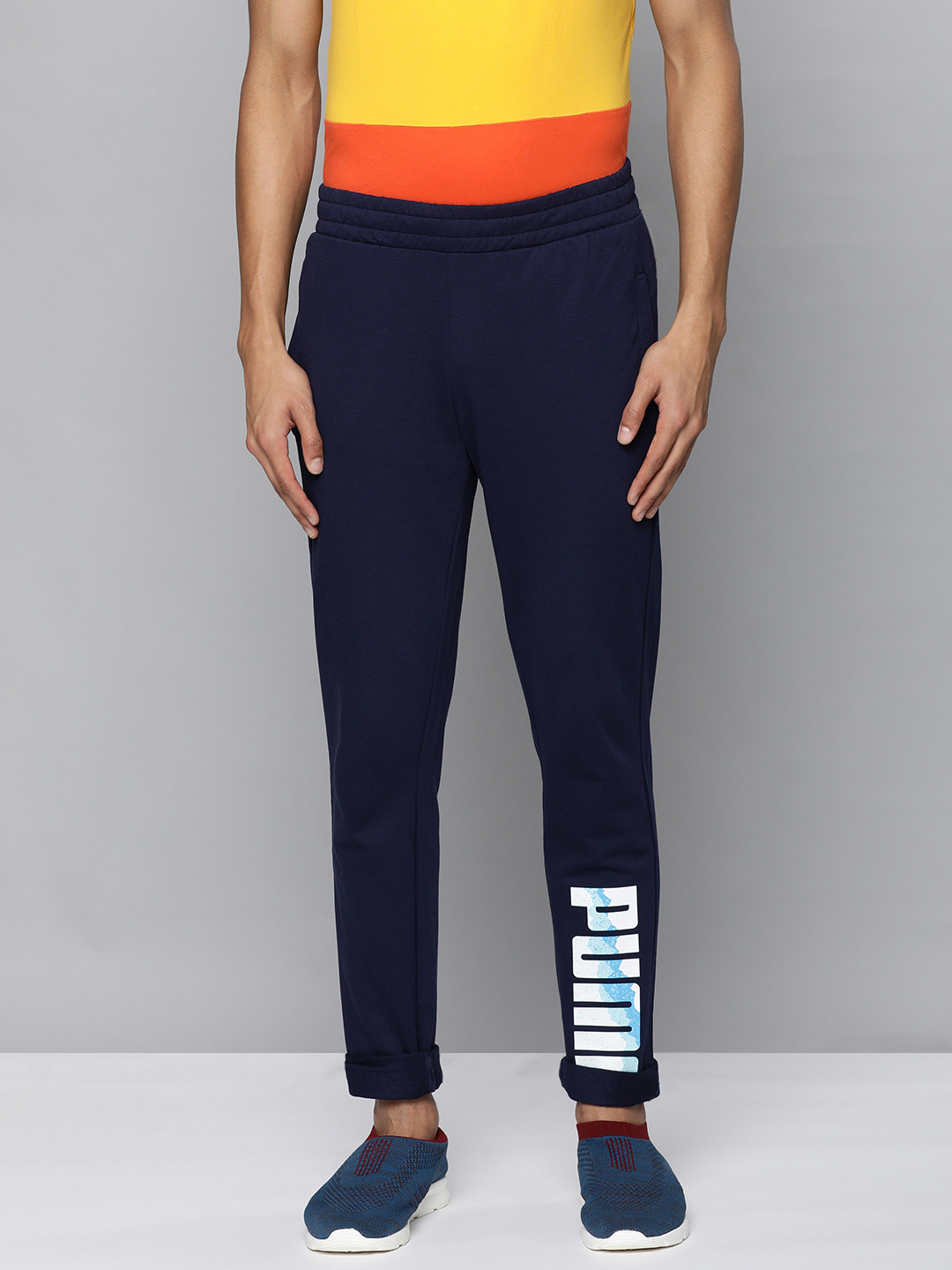 Puma Zippered Graphic Men Slim Fit Pants