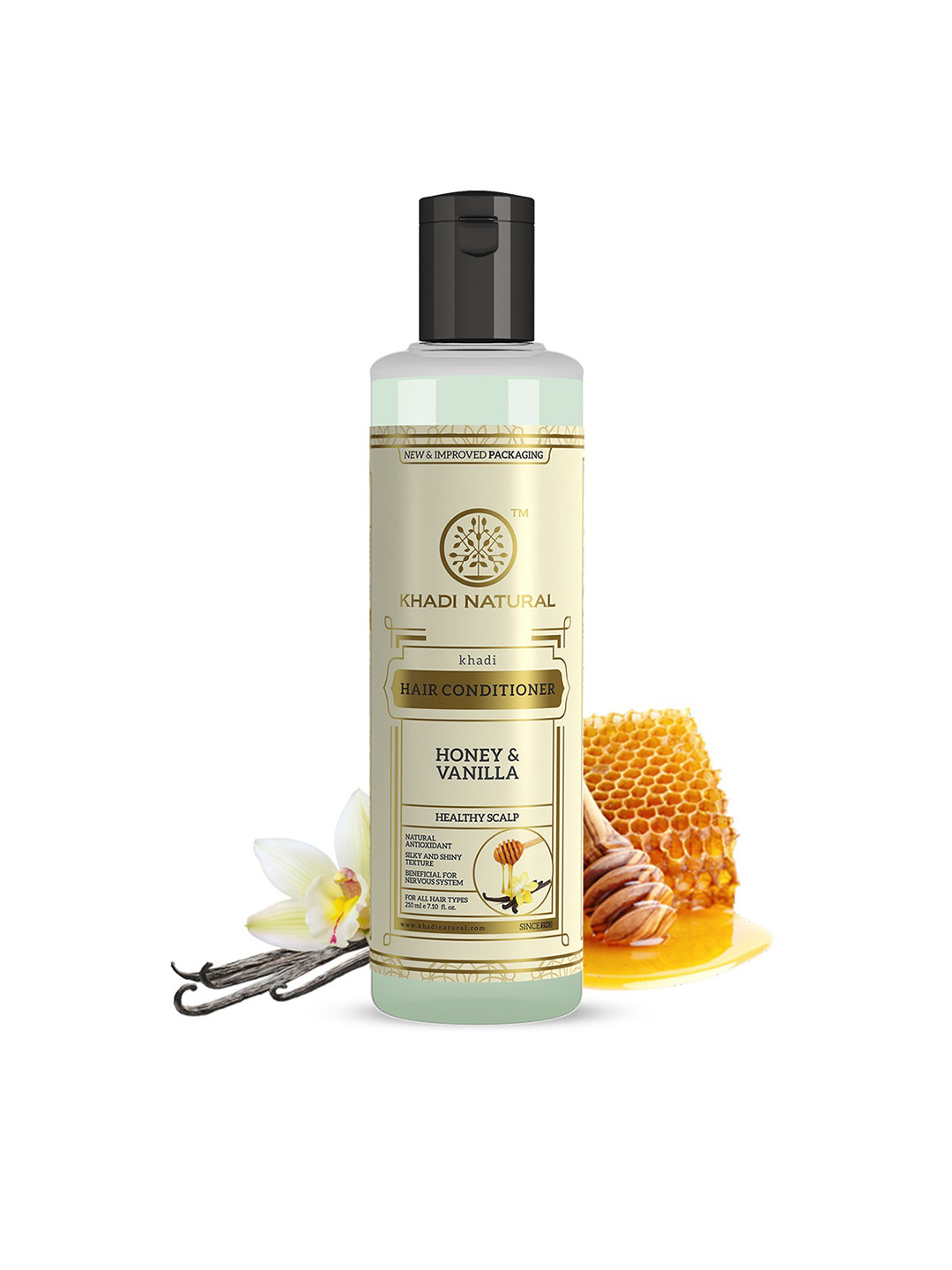 Khadi Natural Honey Vanilla Conditioner for Silky Texture - 210ml