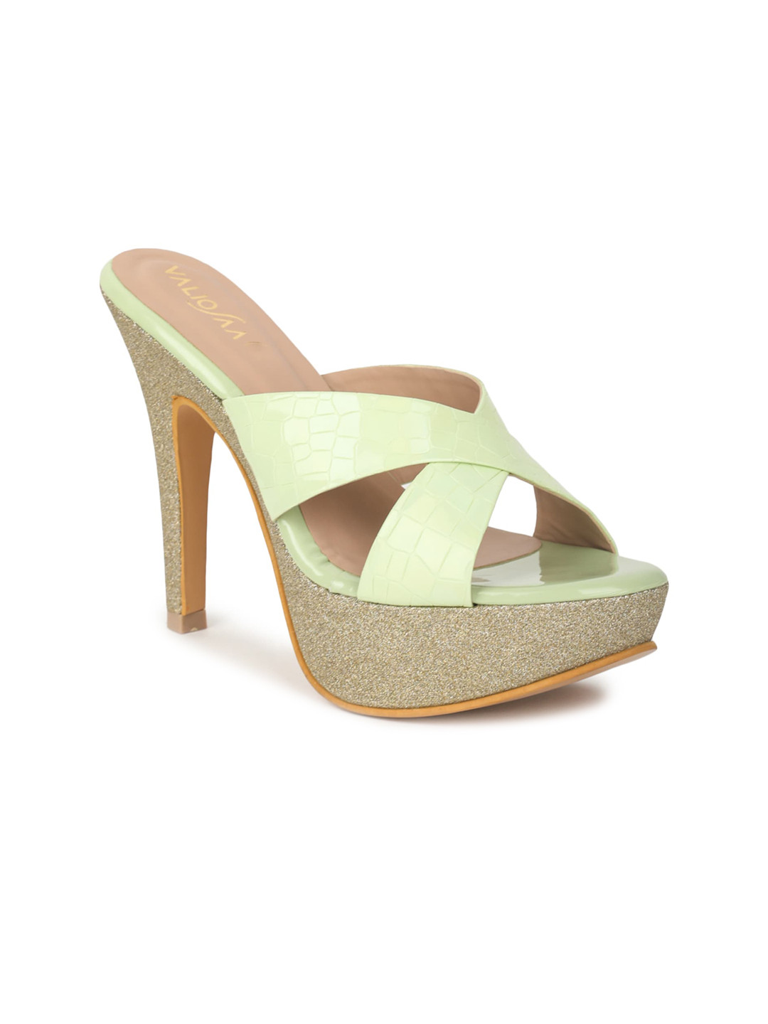 VALIOSAA Green Party Platform Sandals