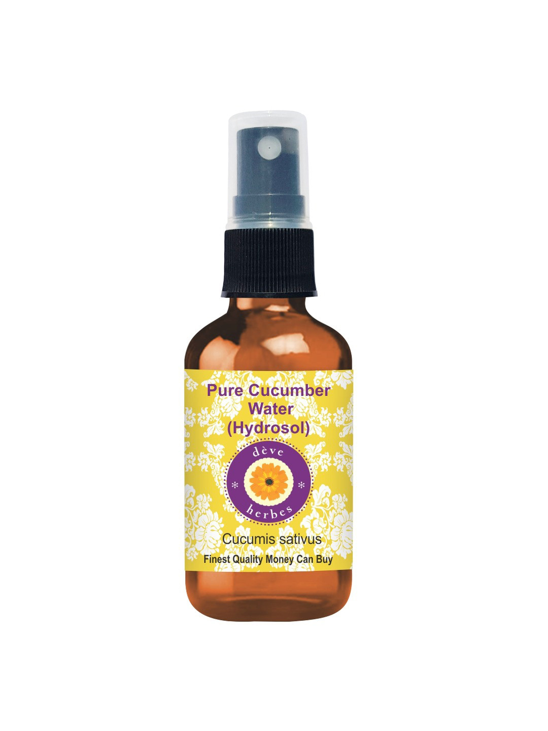 Deve Herbes Pure Cucumber Water Hydrosol Toner Natural Therapeutic Grade - 100 ml