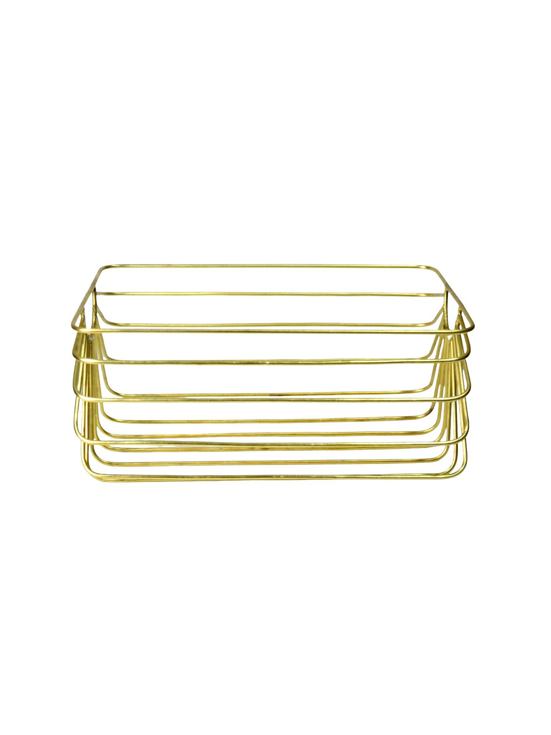 Tranquil square Gold-Toned Solid Metal Kitchen Storage