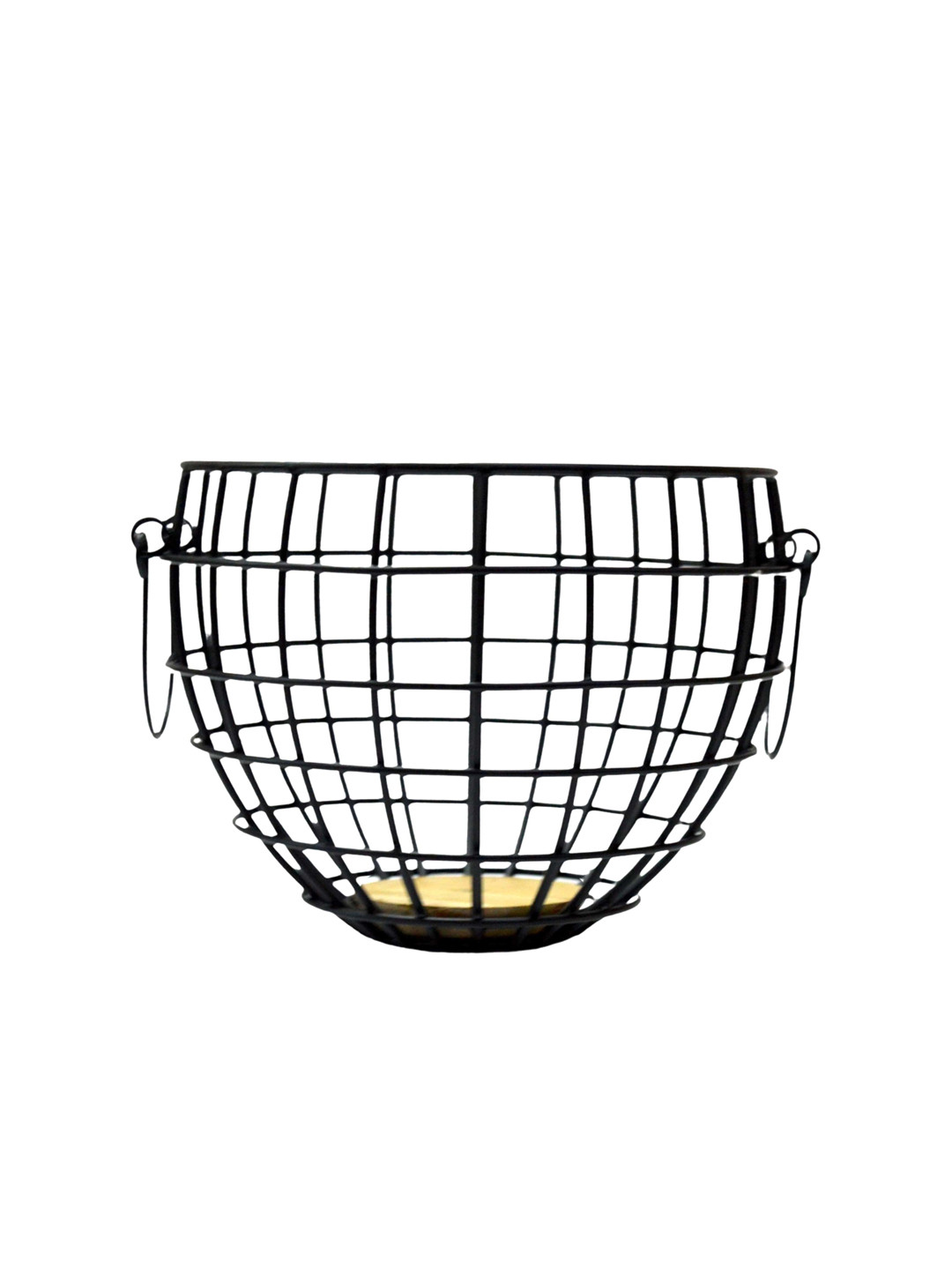 Tranquil square Black Fruit Basket