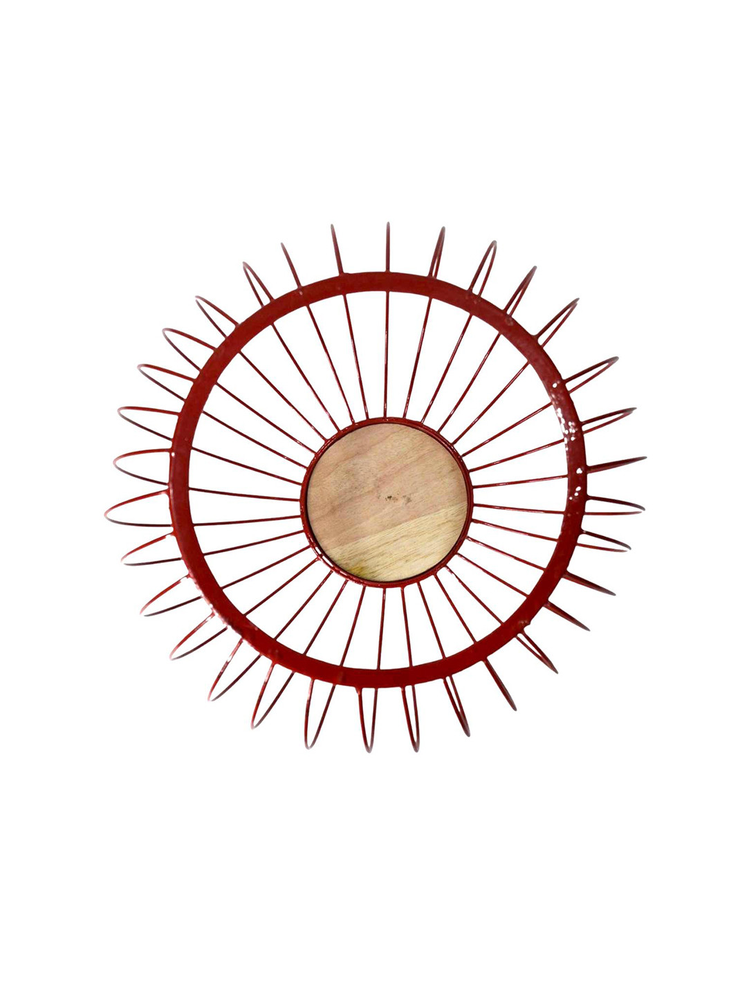 Tranquil square Red Large Fruit Stand Basket