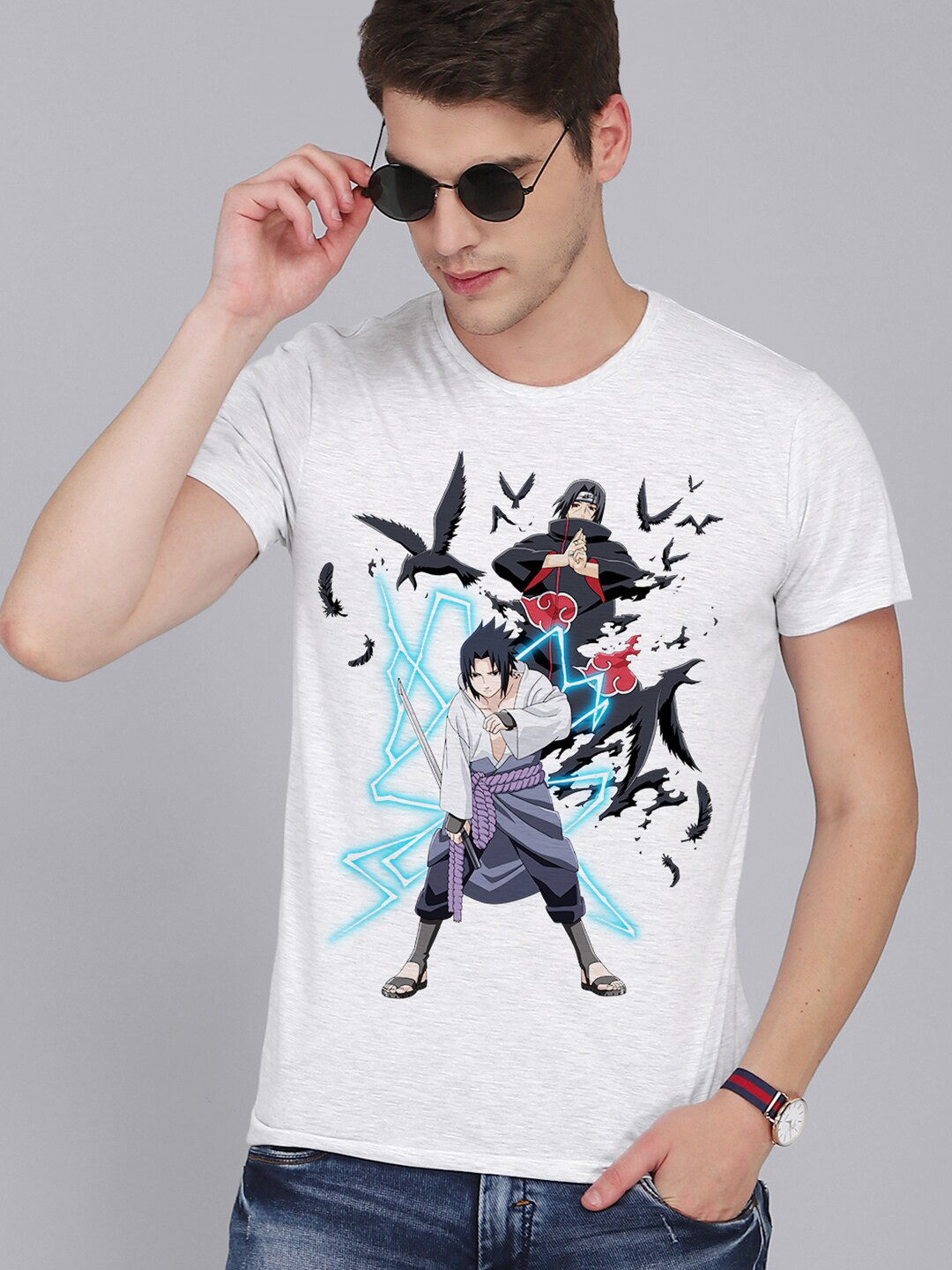 Free Authority Men Naruto Printed Tshirt