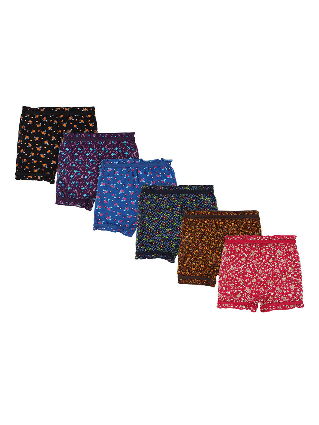 Bodycare Unisex Kids Pack of 6 Assorted Boyshorts Briefs