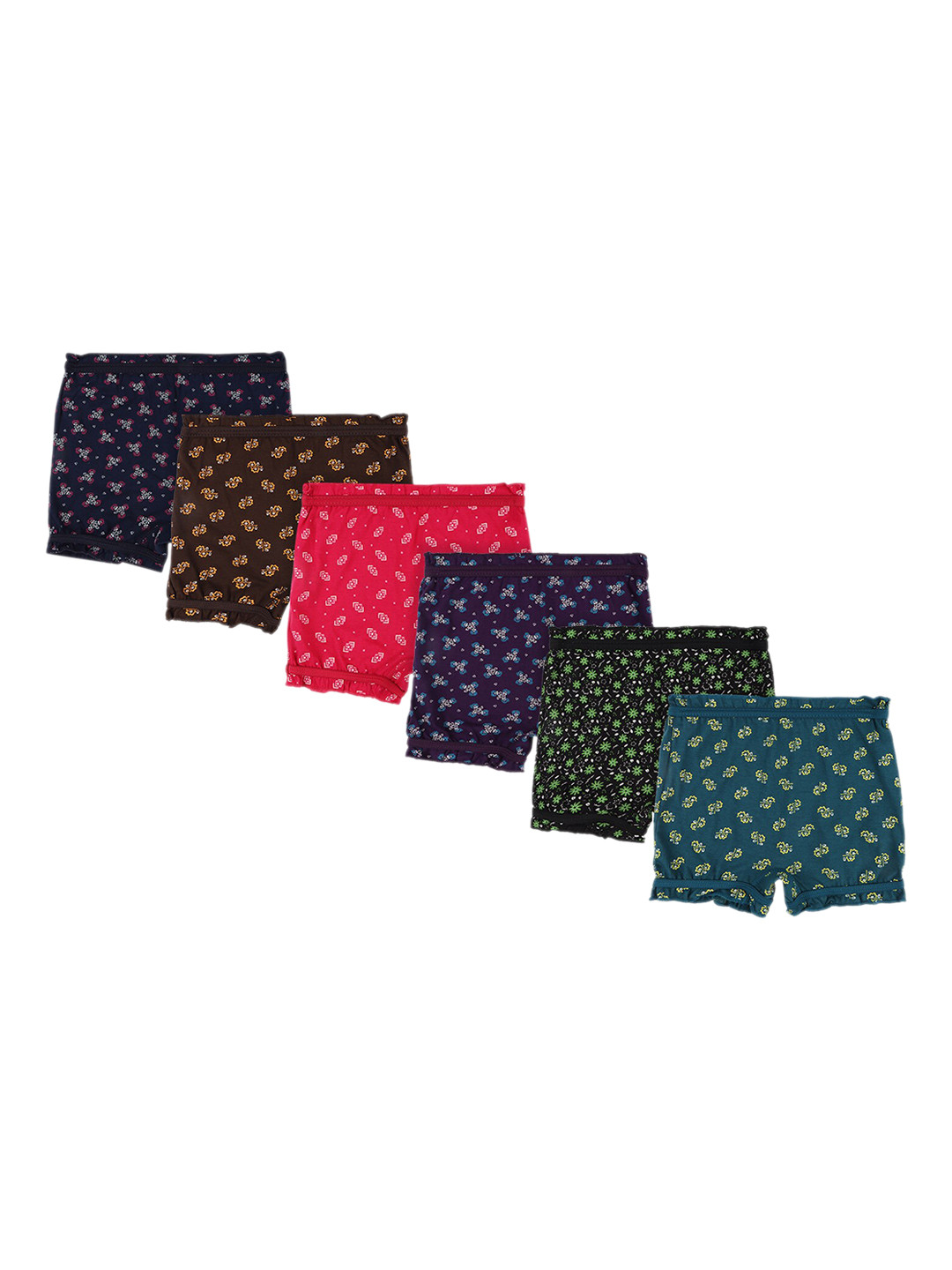 Bodycare Kids Pack Of 6 Assorted Cotton Basic Briefs