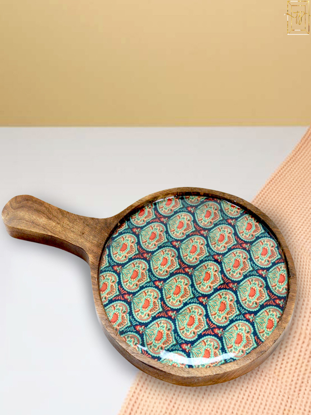 Tranquil square Wooden Serving Board