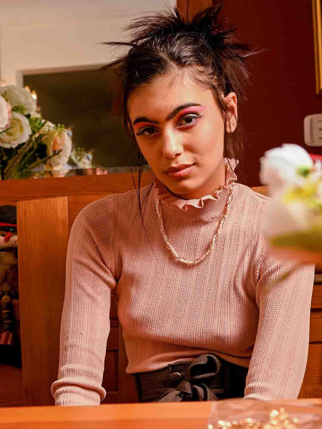 ODETTE Women White & Gold-Toned Bead Chain