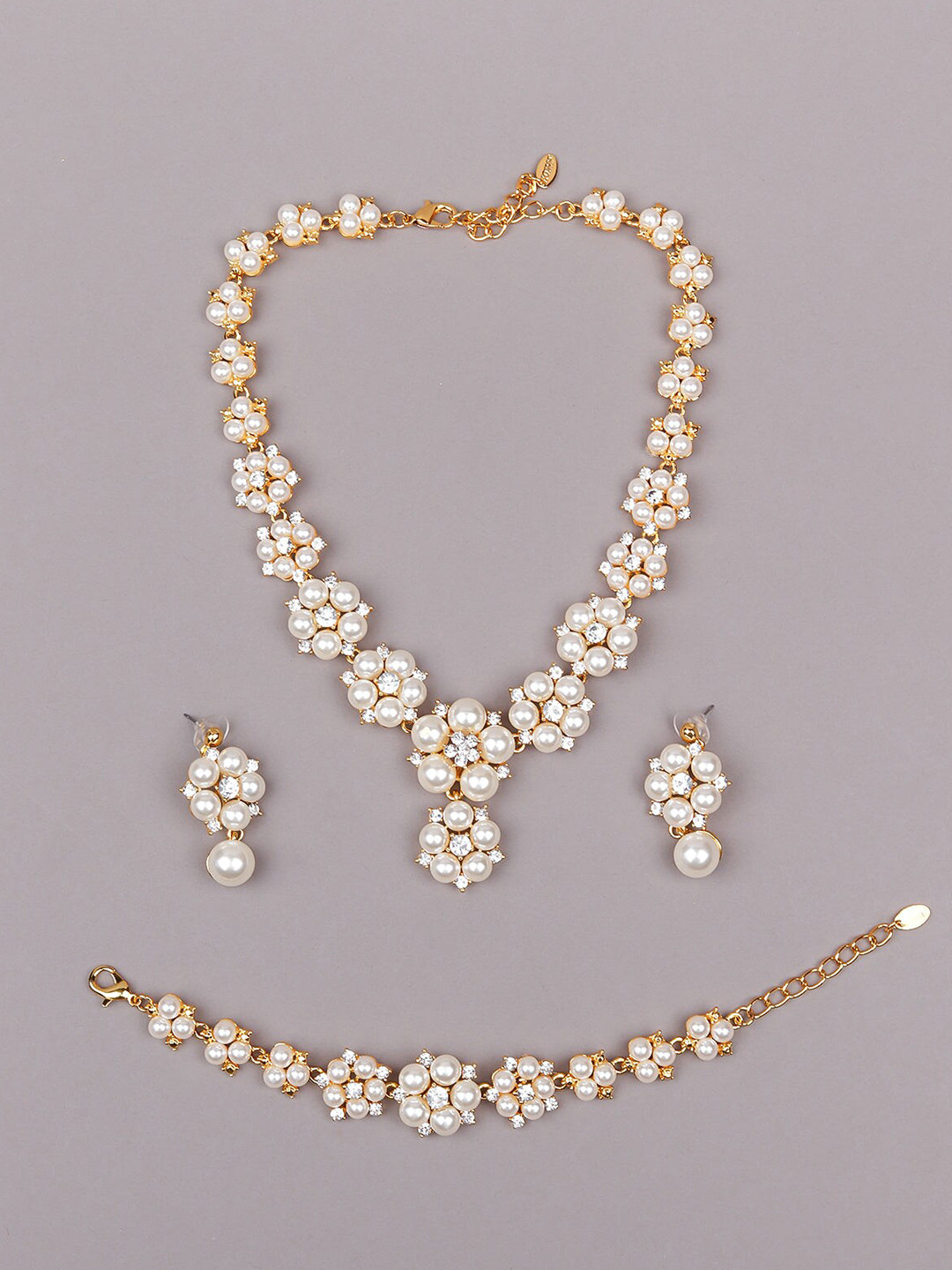 ODETTE White & Gold-Toned Necklace