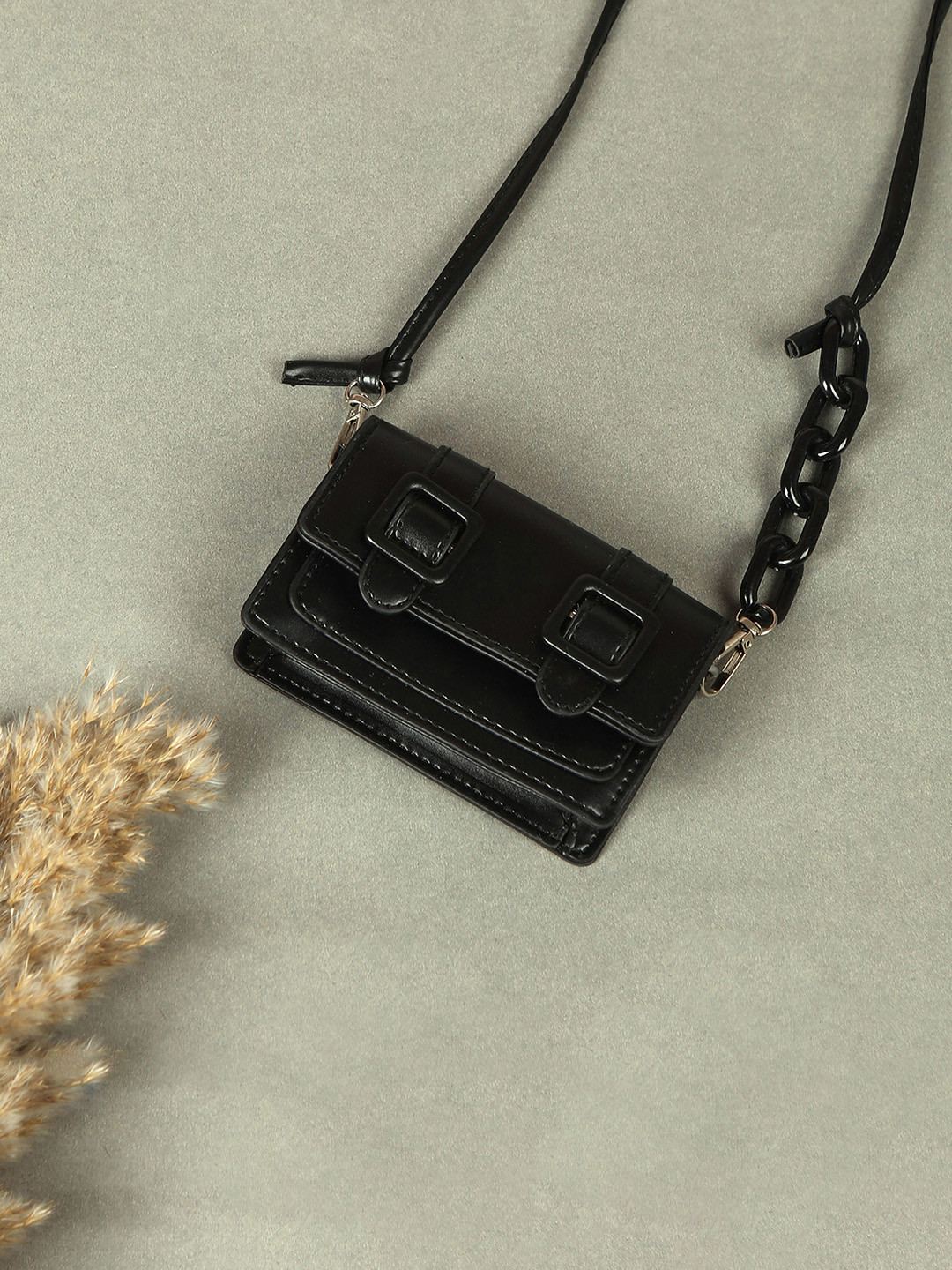 HAUTE SAUCE  Black Sling Bag